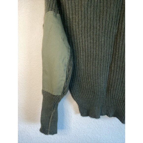 USMC Marine wool sweater Corps Military Uniform Green 42 arm pad army - Picture 6 of 7